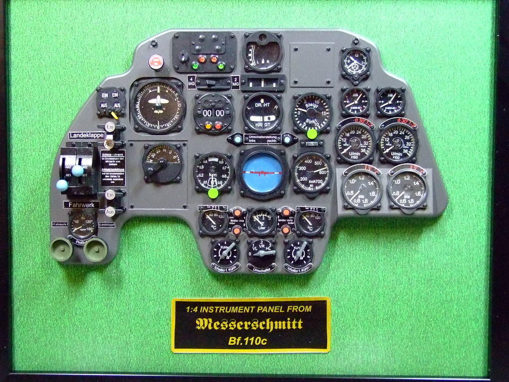 Messerschmitt Bf110 intrrument panel