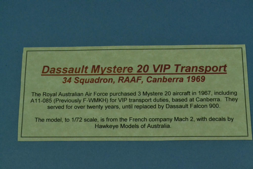 Dassault Mystere 20 VIP Transport