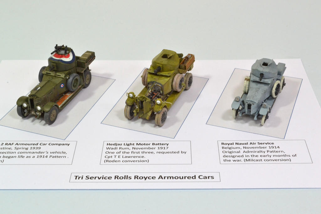 3 x Rolls Royce Armoured Cars, 