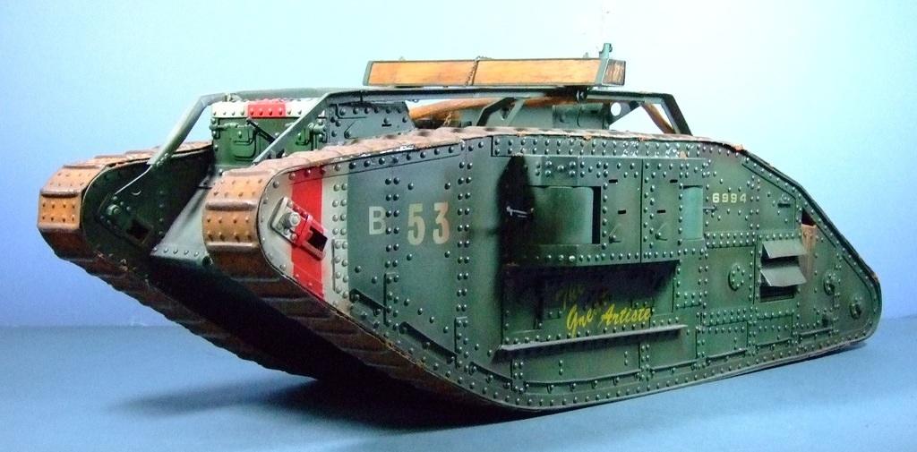 Mk V Tank, Hermaphrodite, 1:15, Scratchbuilt