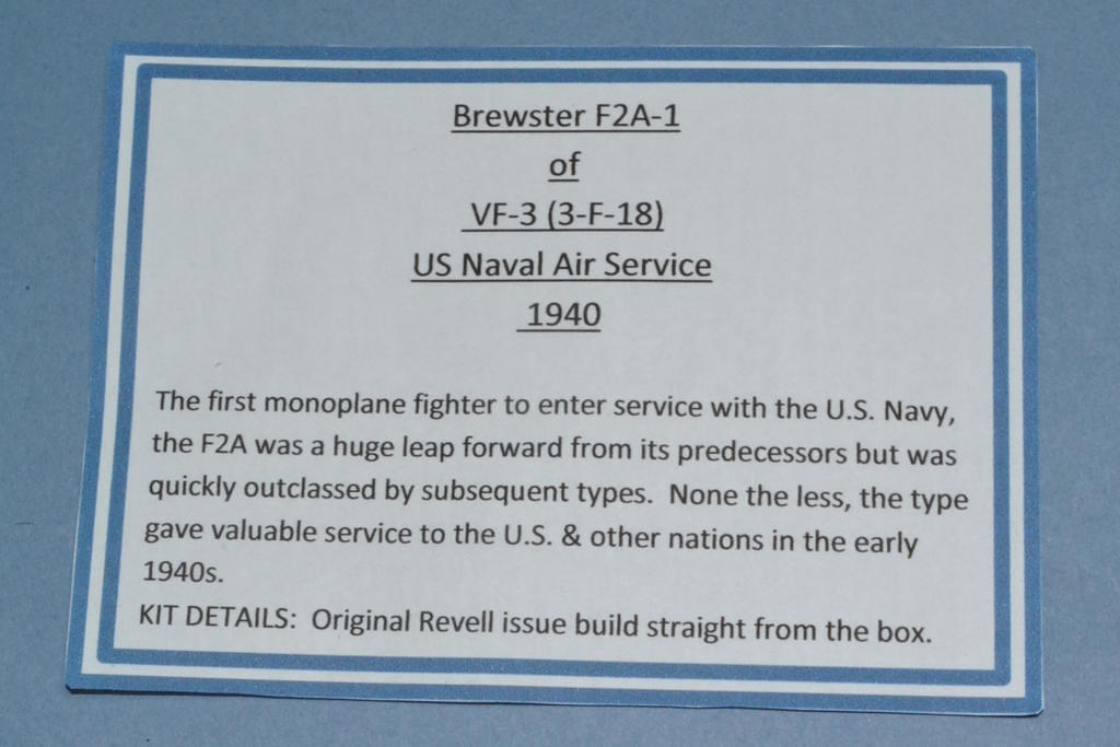 Brewster F2A-1 
