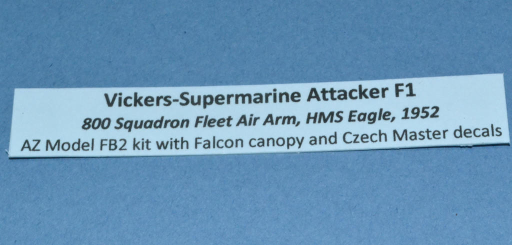 Vickers Supermarine Attacker F1
