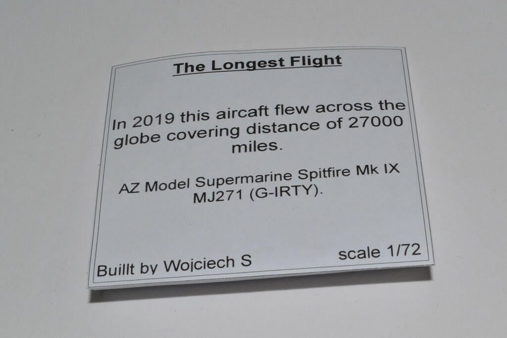 The Longest Flight Spifire