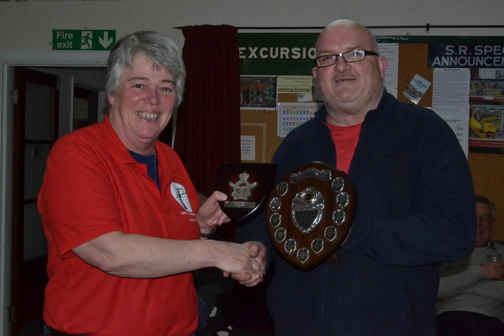 Harriet recieing the Antipodean Trophy