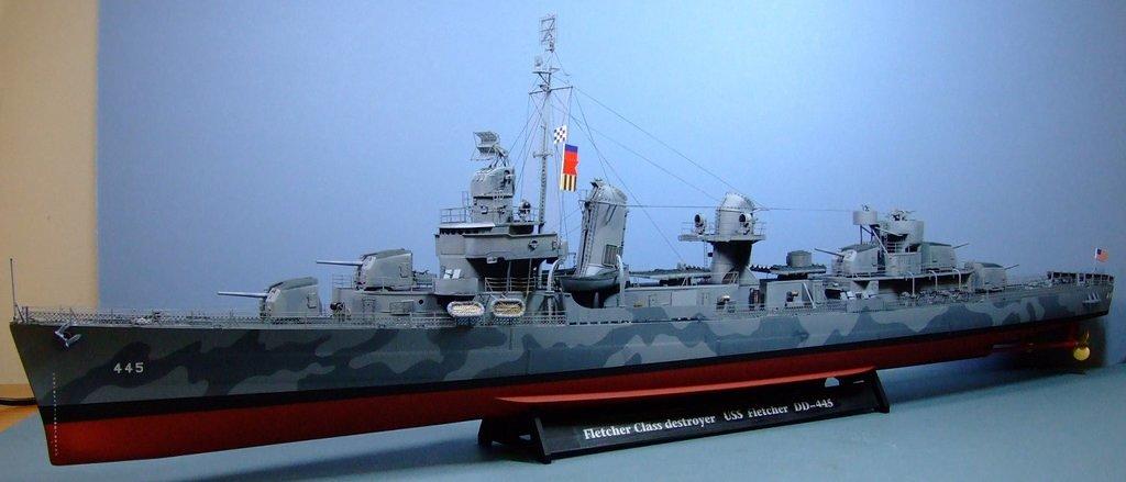 USS Fletcher, DD445, US Navy, 1:144